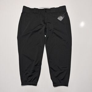 NWT EB Boombah Baseball Softball Fitted Pants Capri Black Size‎ 40 Athletic